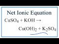 Net Ionic Equations and Spectator Ions