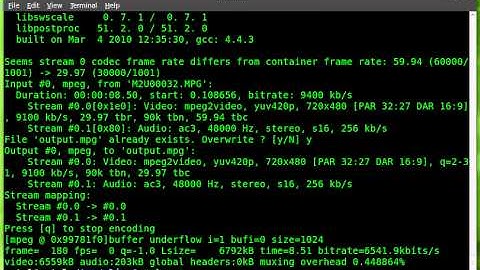 FFMPEG - Spliting Videos