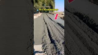 After the road was built, the car damaged the road #road #damage #rcc #construction #shorts