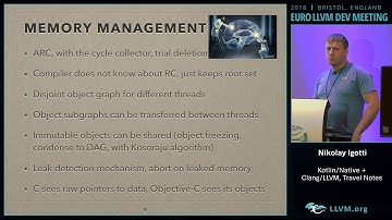 2018 EuroLLVM Developers’ Meeting: N. Igotti “Developing Kotlin/Native infrastructure with LLVM ...”