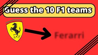 Guess the F1 teams by their logos!