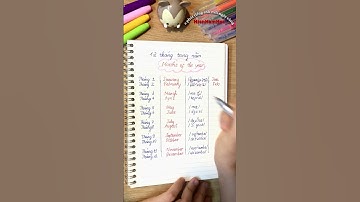 Cách đọc 12 tháng trong năm p1 #hoctienganh #english #tienganh #tienganhgiaotiep #xuhuong #shorts