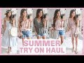 HUGE SUMMER TRY ON CLOTHING HAUL 2019 | H&M, EXPRESS, NORDSTROM, REVOLVE + MORE | SUMMER OUTFITS