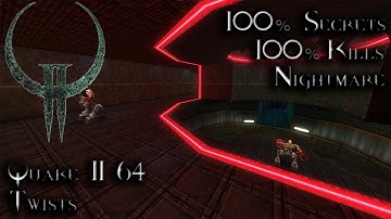 Quake II 64 Remaster - DM4: Twists - Bonus Map - 100% Secrets