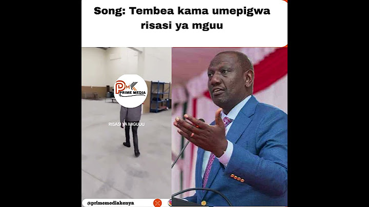 Yet another hit from Kenyans,Song: Tembea kama umepigwa risasi ya mguu