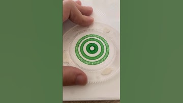 Spirograph: (Lord of the) 3 green rings 🟢 #asmr #art #spirograph #drawing #satisfying #relaxing