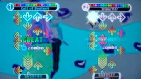 Trane and Luke playing 888 DDR Universe 3 online