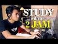 2 jam belajar bareng (study with me, real-time, tanpa musik)