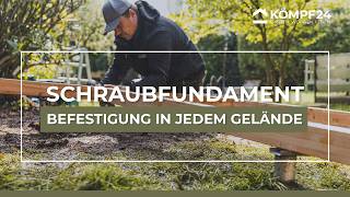 Schraubfundament fürs Gartenhaus  Die elegante Fundamentlösung