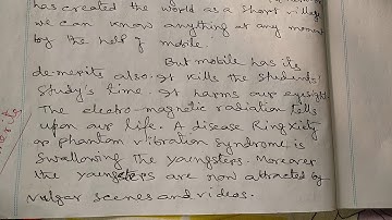 PARAGRAPH ON MOBILE PHONE-ITS MERITS AND DE-MERITS