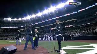Mary j blige sings the national anthem  2009