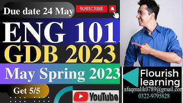 ENG101 GDB Solution 2023/ ENG101 GDB 2023 /ENG101 GDB Solution Spring 2023/ ENG101 GDB 2023 Solution