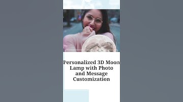 Personalized 3D Moon Lamp with Photo and Message Customization