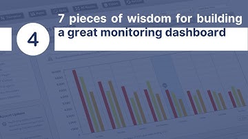 7 pieces of wisdom for building a great monitoring dashboard