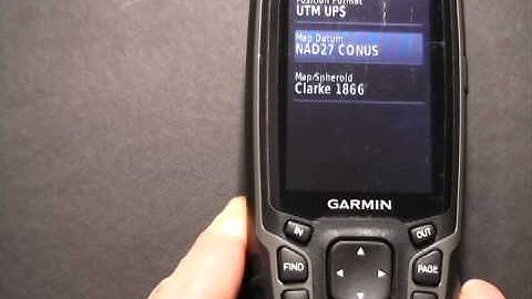 garmin 62 datum coord system