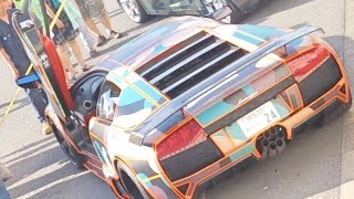 【爆音大会】米軍基地でスーパーカー爆音大会開催!!/Lamborghini roar game in Yokosuka military bases