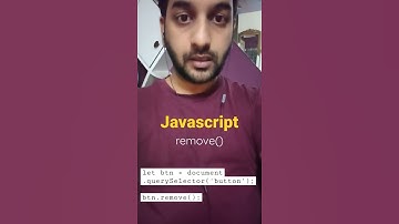 Javascript DOM - remove()