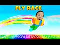 Let&#39;s play Fly Race Roblox! 40,000,000 Miles 🤣 TigerBox Hd