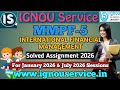 IGNOU MMPF-5 Solved Assignment 2026 for January 2026 and July 2026 Sessions