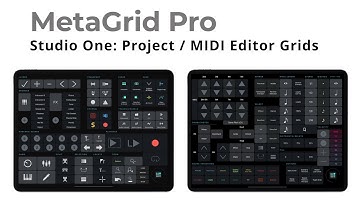 MetaGrid Pro: Studio One Project/MIDI Editor Grids