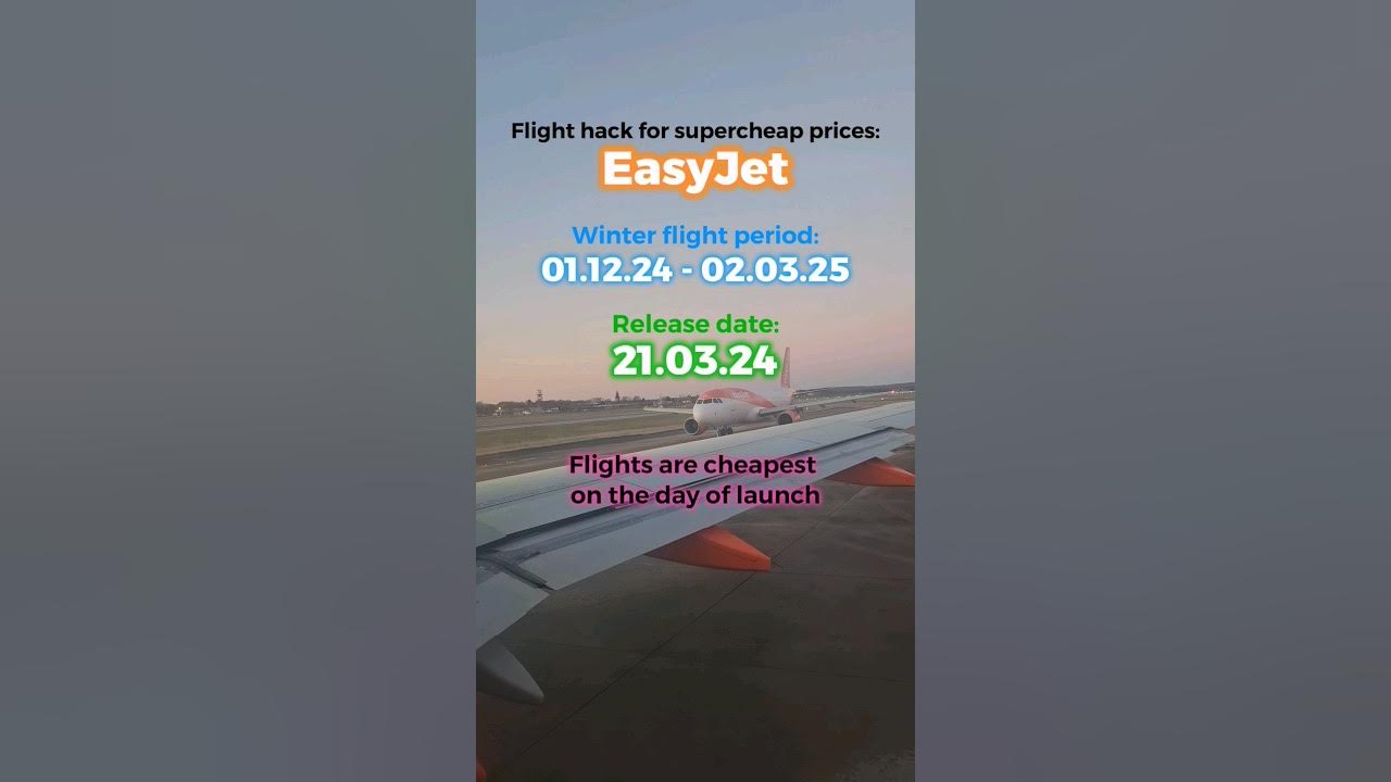EasyJet's next seat release for Winter flight period ☃️ ️1st December 2025 2nd March 2025 