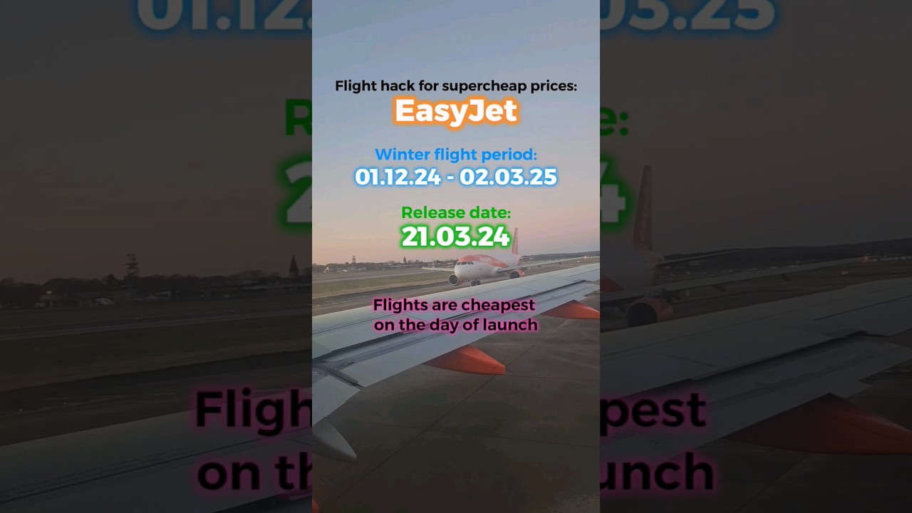 EasyJet's next seat release for Winter flight period โ๏ธ ๏ธ:1st December 2025 - 2nd March 2025 #