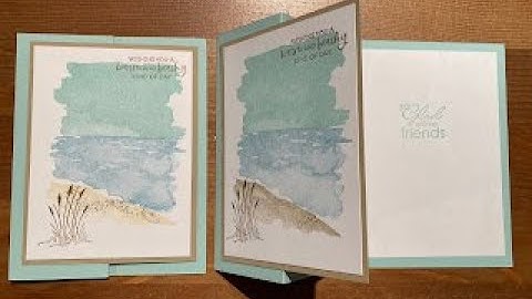 Simple Z Fold Card Stamping Tutorial Technique Tuesday