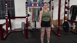Pause on eccentric deadlift