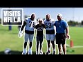 UFC Champion Cris Cyborg Visits NFL Los Angeles Chargers #FightForLA training camp.