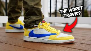 TRAVIS SCOTT Air Jordan 1 Low ELKINS CANARY Review & On Feet