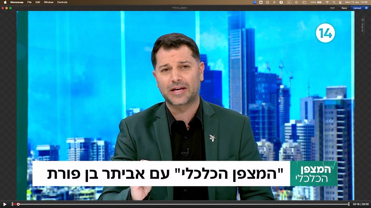 המצפן הכלכלי עם אביתר בן פורת והשבוע בפרק השר זאב אלקין על מה שקורה בצפון ובדרום