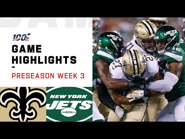 Saints vs. Jets Preseason Week 3 Highlights