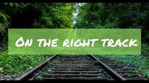 THRIFT - The Right Track