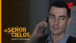 Le disparan a Mónica en su intento de fuga | Temporada 5 | El Señor de los Cielos