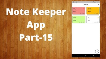 Flutter moor(drift) tutorial - Building NoteKeeper App from scrach | Finishing App