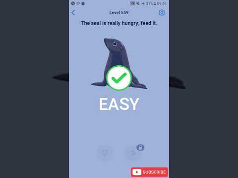 Easy Game Level 559 The seal is really hungry, feed it Walkthrough
