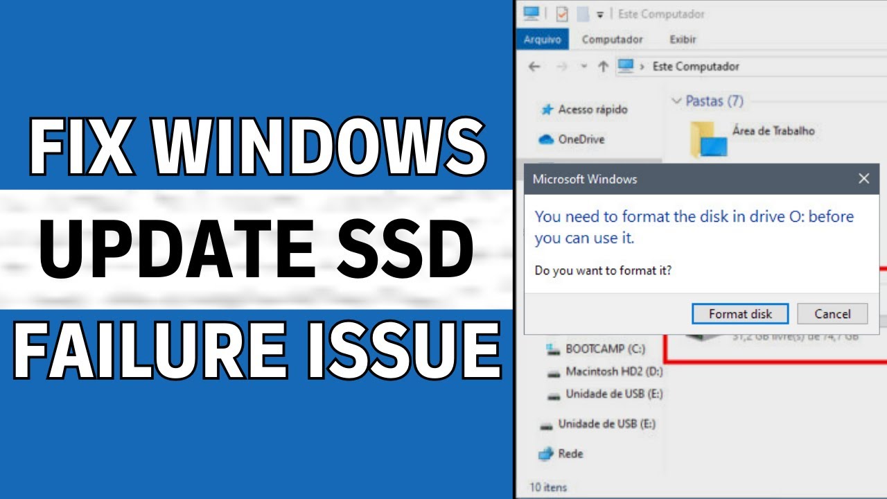 How to Fix Windows Update SSD Failure Issue | KB5063878 Fix