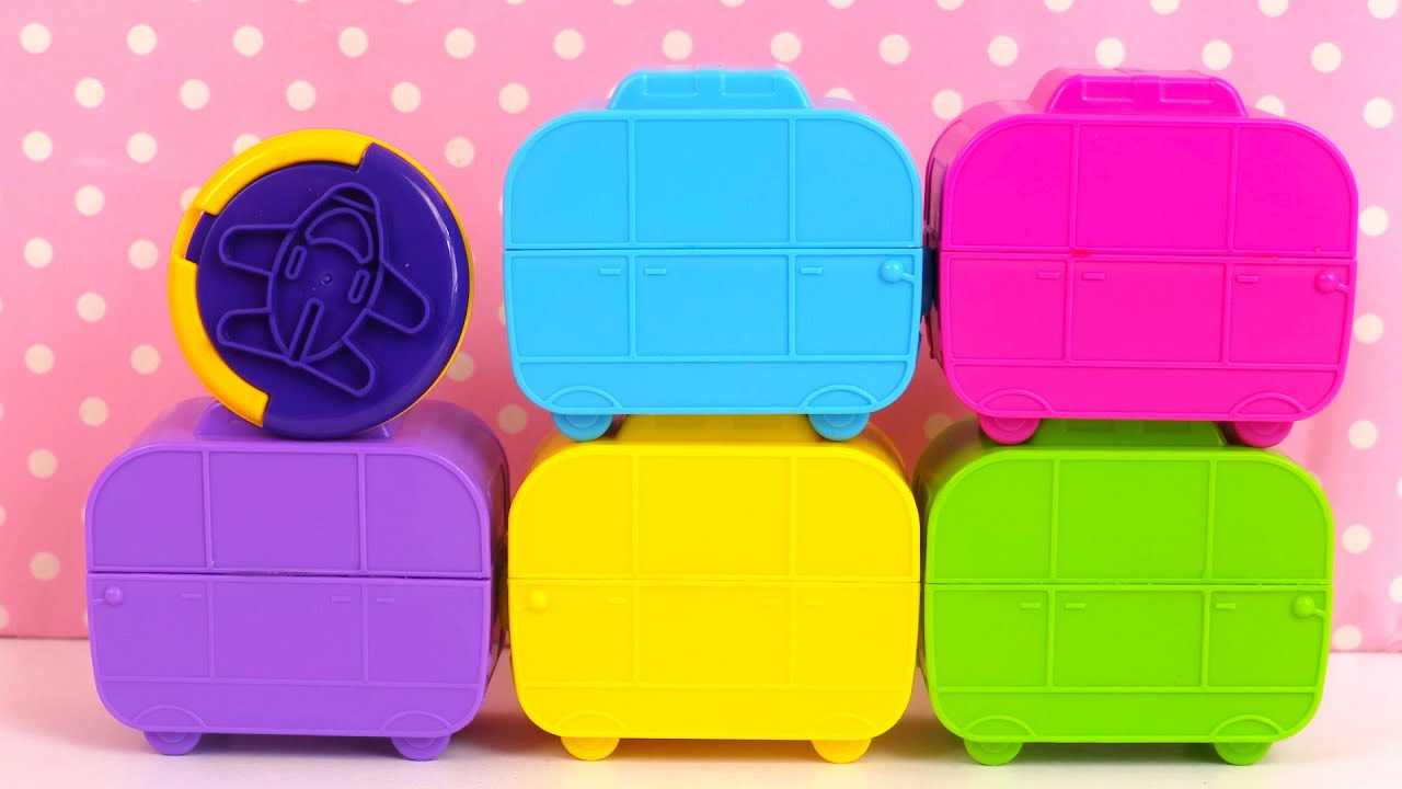 Apprendre les couleurs et Formes Surprises Pâte à Modeler Learn Colors