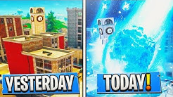 tilted towers gets destroyed by the meteor strike tomorrow fortnite tilted towers destroyed duration 10 18 - fortnite map tilted towers destroyed