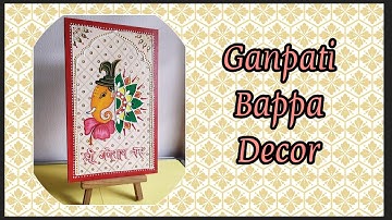 Ganpati Bappa Decor | Easy decor on MDF | Table decor idea | Diwali Decor Ideas