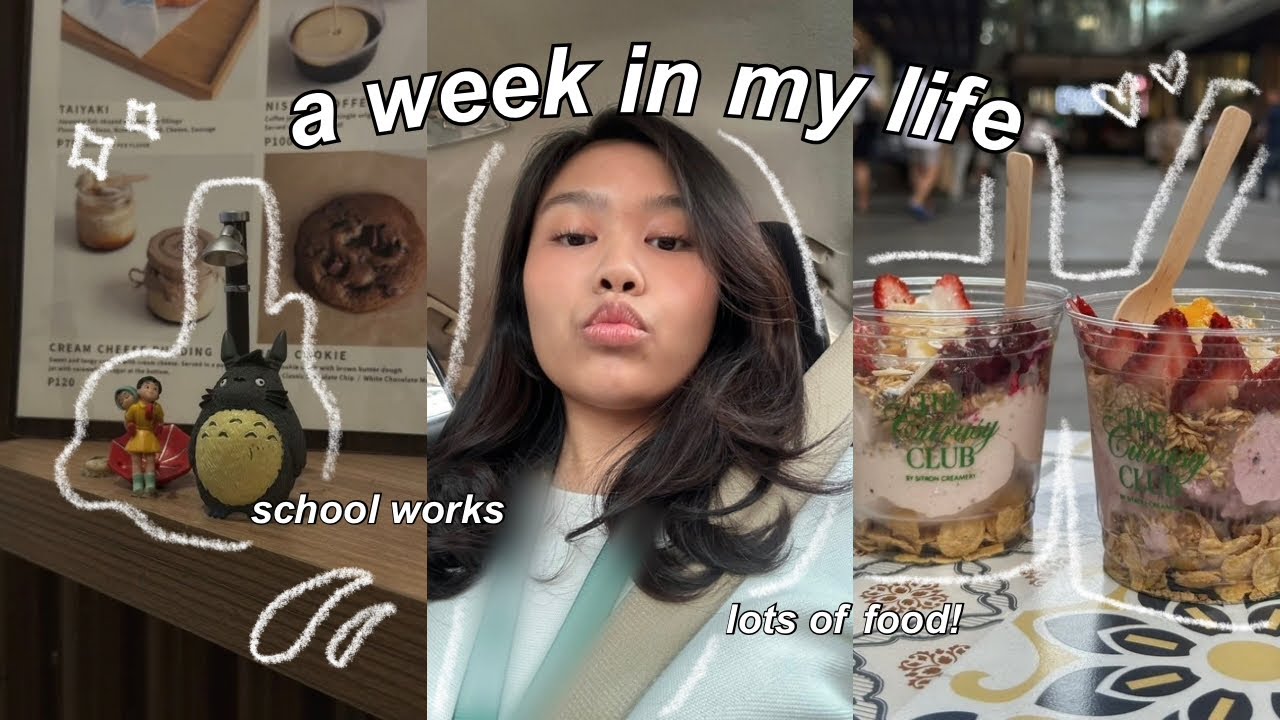 a week in my life 🌟 doing school works, lots of food, trying matcha