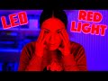 Ich sehe ROT 😝LED Lights Makeup Challenge 🛑