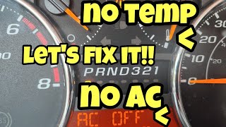 AC off no temp Chevy Colorado thermostat replacement.