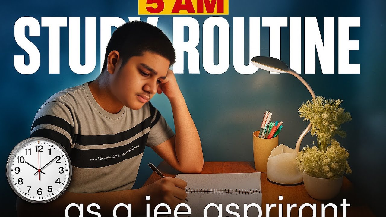 5 AM Study Routine for JEE Aspirants 🔥 | Boost Your Productivity Like a ...