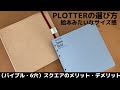 【PLOTTERの選び方】（バイブル・6穴）スクエアのメリット・デメリット｜PLOTTER独自規格のシステム手帳・レザーバインダー