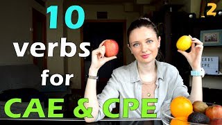 10 magic C2 verbs for CAE & CPE exams! 🥑