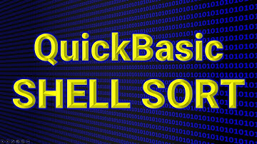 QuickBasic Kabuk Sıralama. Shell Sort