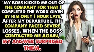 'Fired for Being One Hour Late? My Epic Response After the Company Faced Huge Losses!'