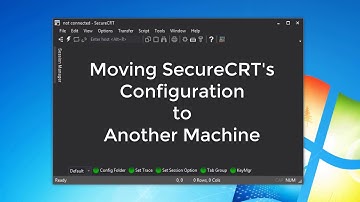 Move your SecureCRT Config to a New Machine