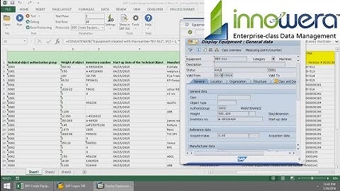 IE01 - Create Equipment From Excel